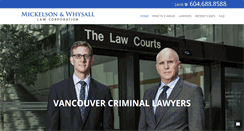 Desktop Screenshot of criminallawyervancouver.com